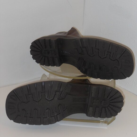 KENNETH COLE BROWN LEATHER ANKLE BOOTS SIZE 12 MEDIUM - Picture 6 of 6